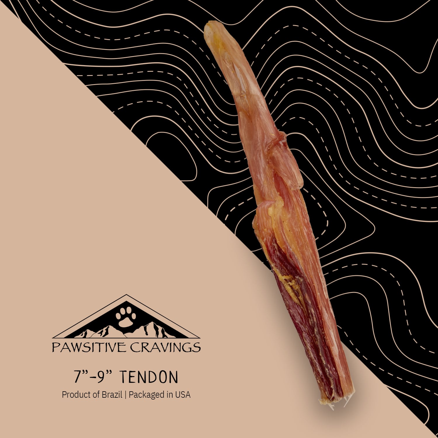 7-9" Beef Tendon 2 7-9" Beef Tendon | Pawsitive Cravings