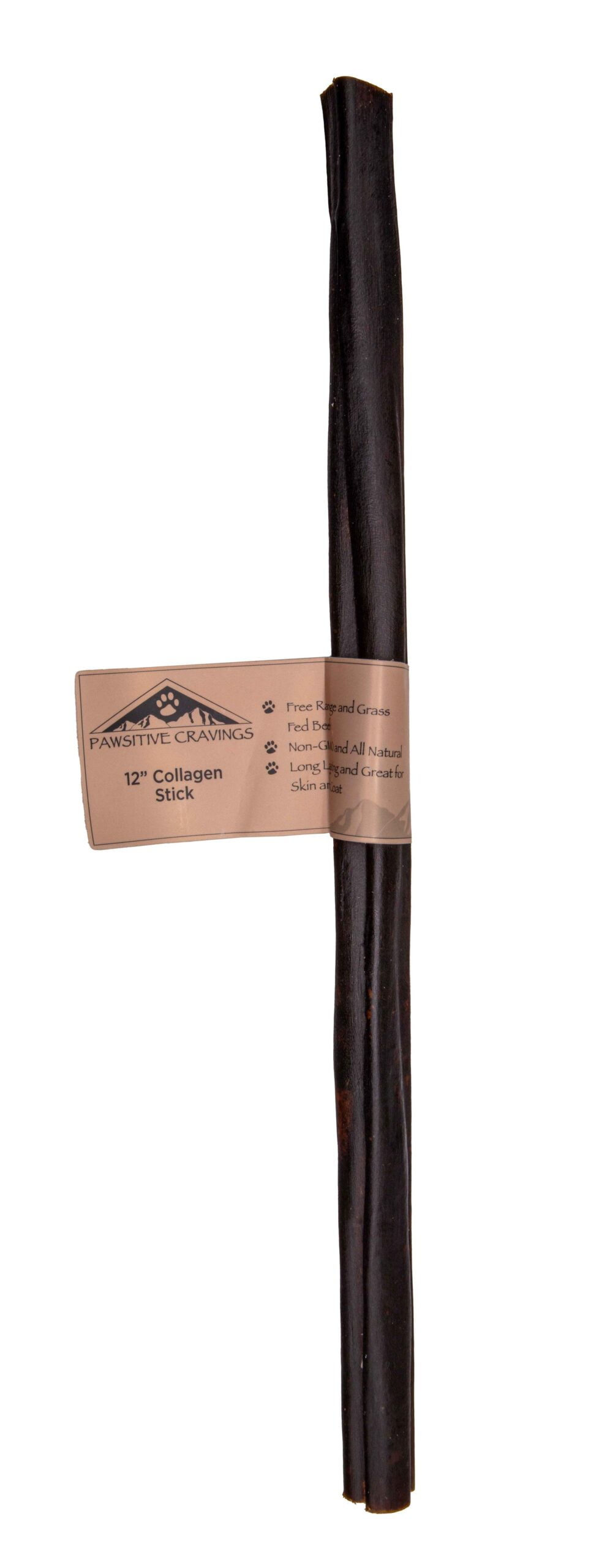 12" Collagen Stick 4 12" Collagen Stick - Front | Pawsitive Cravings