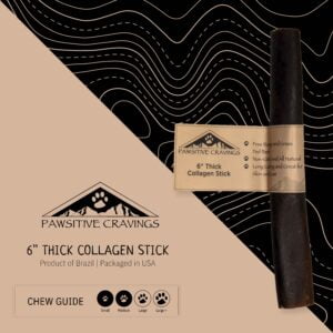 6" Thick Collagen Stick Chew Guide | Pawsitive Cravings