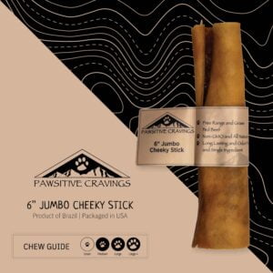 6" Jumbo Cheeky Stick Chew Guide | Pawsitive Cravings