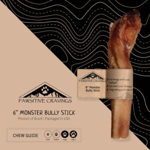 6" Monster Bully Stick Chew Guide | Pawsitive Cravings